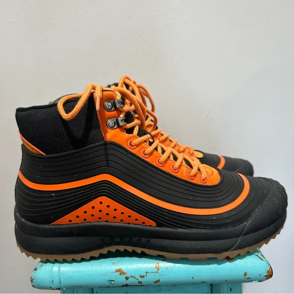 Ulogu Waterproof Lined Non Slip Winter Snow Boots Orange Black Size 39